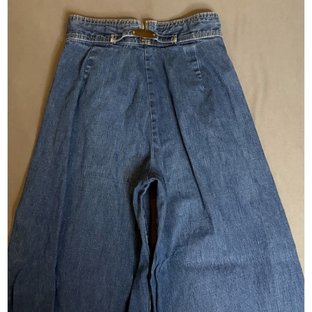 VTG 70s Levi's‎ Flared Jeans Womens 24 Back Buckle Talon Bell Bottom High Rise - Picture 15 of 16